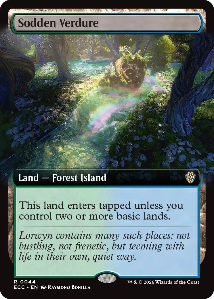 Sodden Verdure [44] [Extended Art] [Lorwyn Eclipsed: Commander] [Non-Foil]