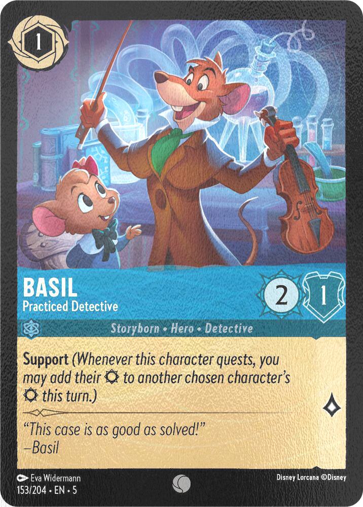 Basil - Practiced Detective - 153/204 [Shimmering Skies] [Cold Foil]