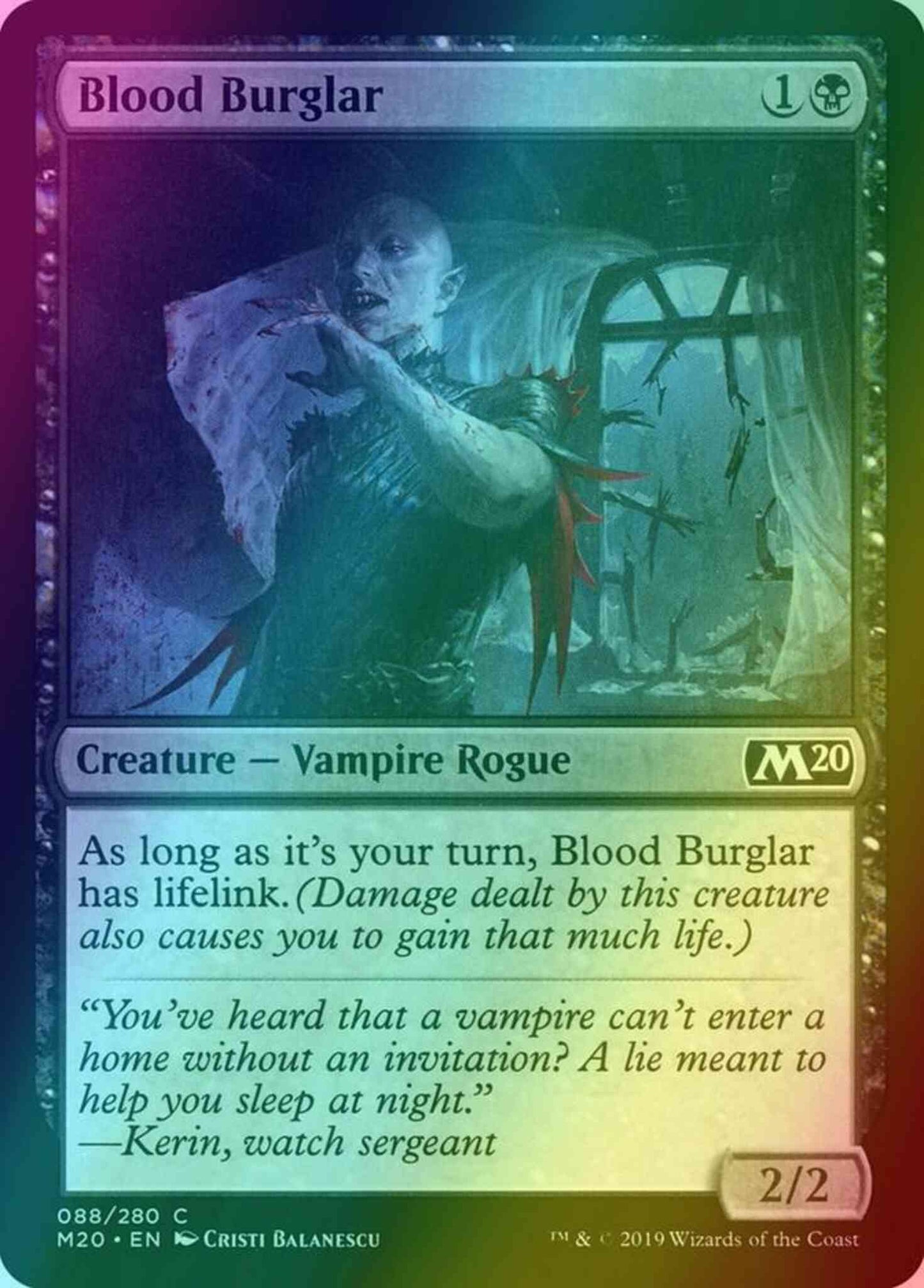 Blood Burglar [88] [Core Set 2020] [Foil]