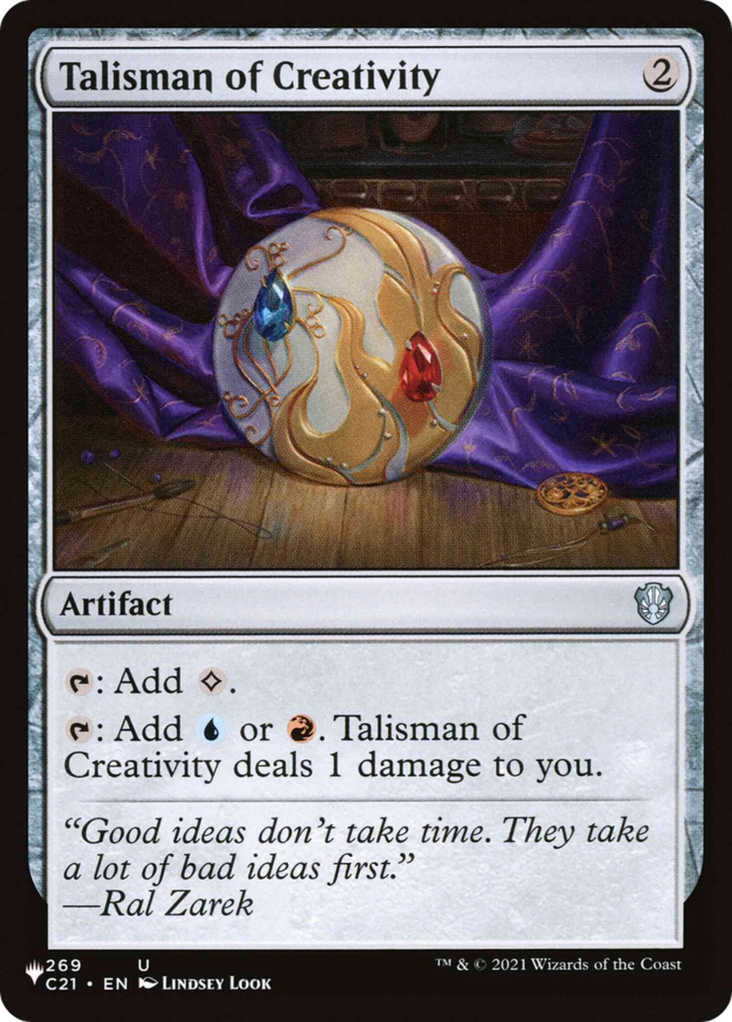 Talisman of Creativity [C21-269] [The List] [Non-Foil]