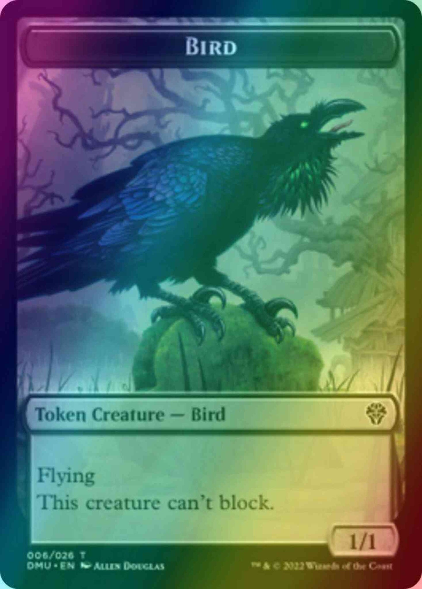 Bird Token (06) // Phyrexian Token (08) [DMU/DMU Set Symbol] [Dominaria United: Tokens] [Foil]