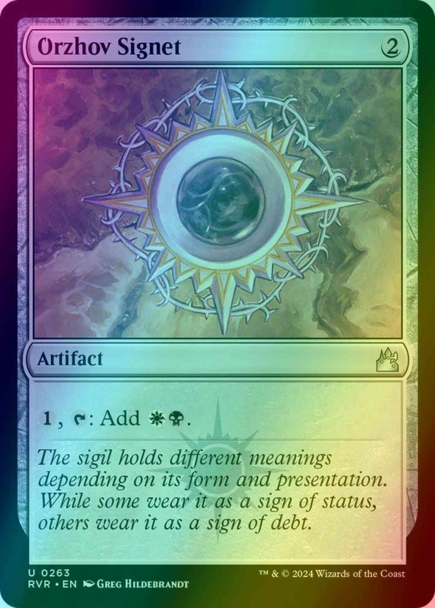Orzhov Signet [263] [Ravnica Remastered] [Foil]