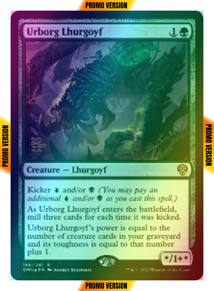 Urborg Lhurgoyf [186s] [Prerelease] [Dominaria United: Promos] [Foil]