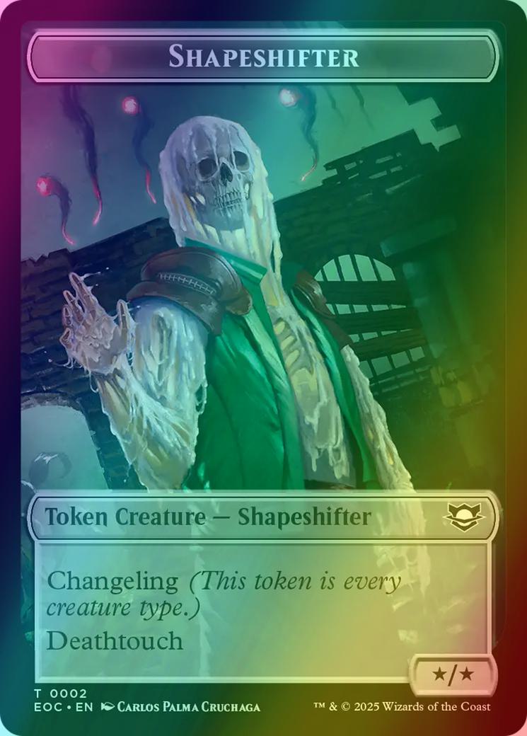 Golem Token (13) // Shapeshifter Token (02) [Edge of Eternities: Commander: Tokens] [Foil]