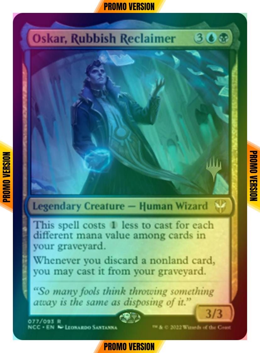 Oskar, Rubbish Reclaimer [Promo Pack] [77p] [Streets of New Capenna: Commander: Promos] [Foil]