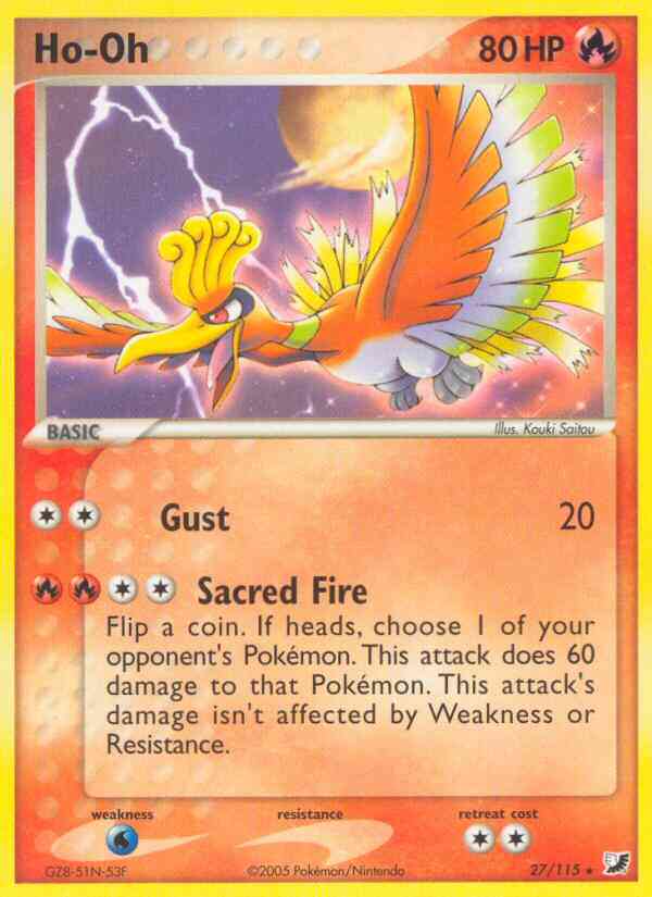 Ho-Oh - 27/115 - Rare [ex10-27] [Non-Holo]