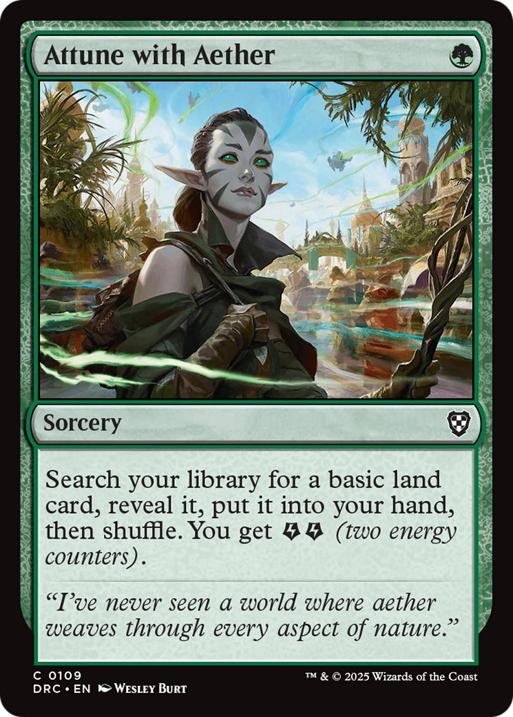 Attune with Aether [109] [Aetherdrift: Commander] [Non-Foil]
