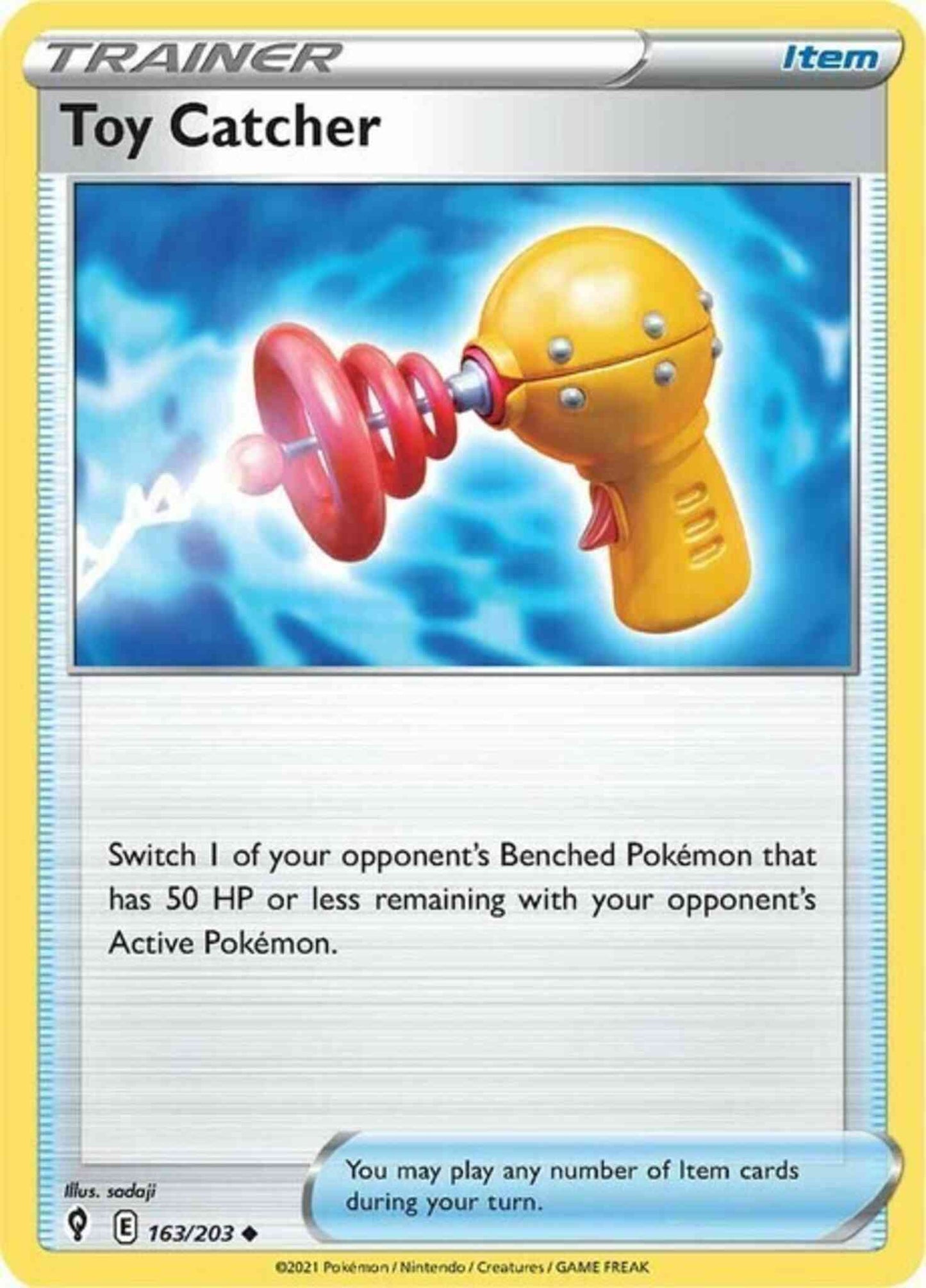 Toy Catcher - 163/203 - Uncommon [swsh7-163] [Reverse Holo]