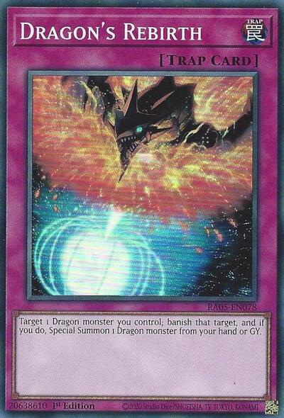 Dragon's Rebirth - RA05-EN078 - Super Rare - 1st Edition