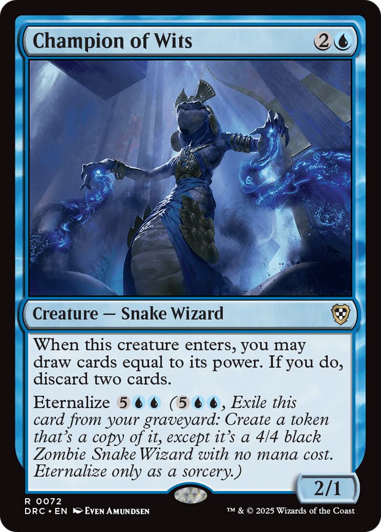 Champion of Wits [72] [Aetherdrift: Commander] [Non-Foil]