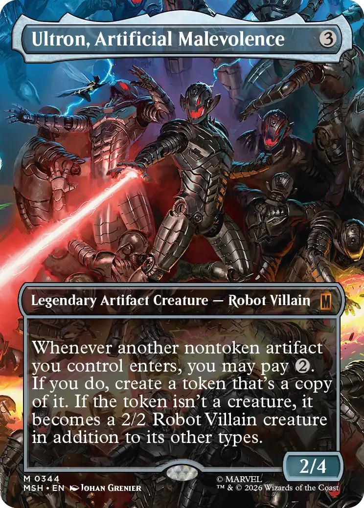 Ultron, Artificial Malevolence [344] [Borderless] [Scene] [Marvel Super Heroes] [Non-Foil]