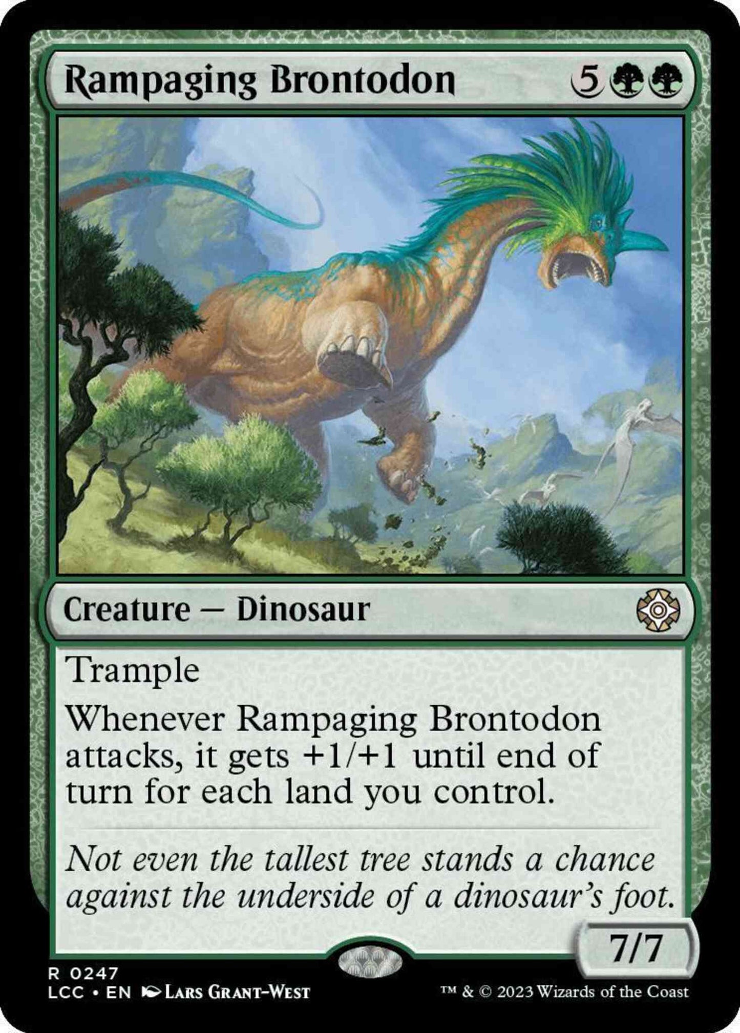 Rampaging Brontodon [247] [The Lost Caverns of Ixalan: Commander] [Non-Foil]