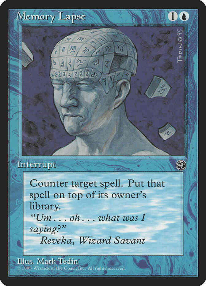 Memory Lapse [32a] [Bald man] [Homelands] [Non-Foil]