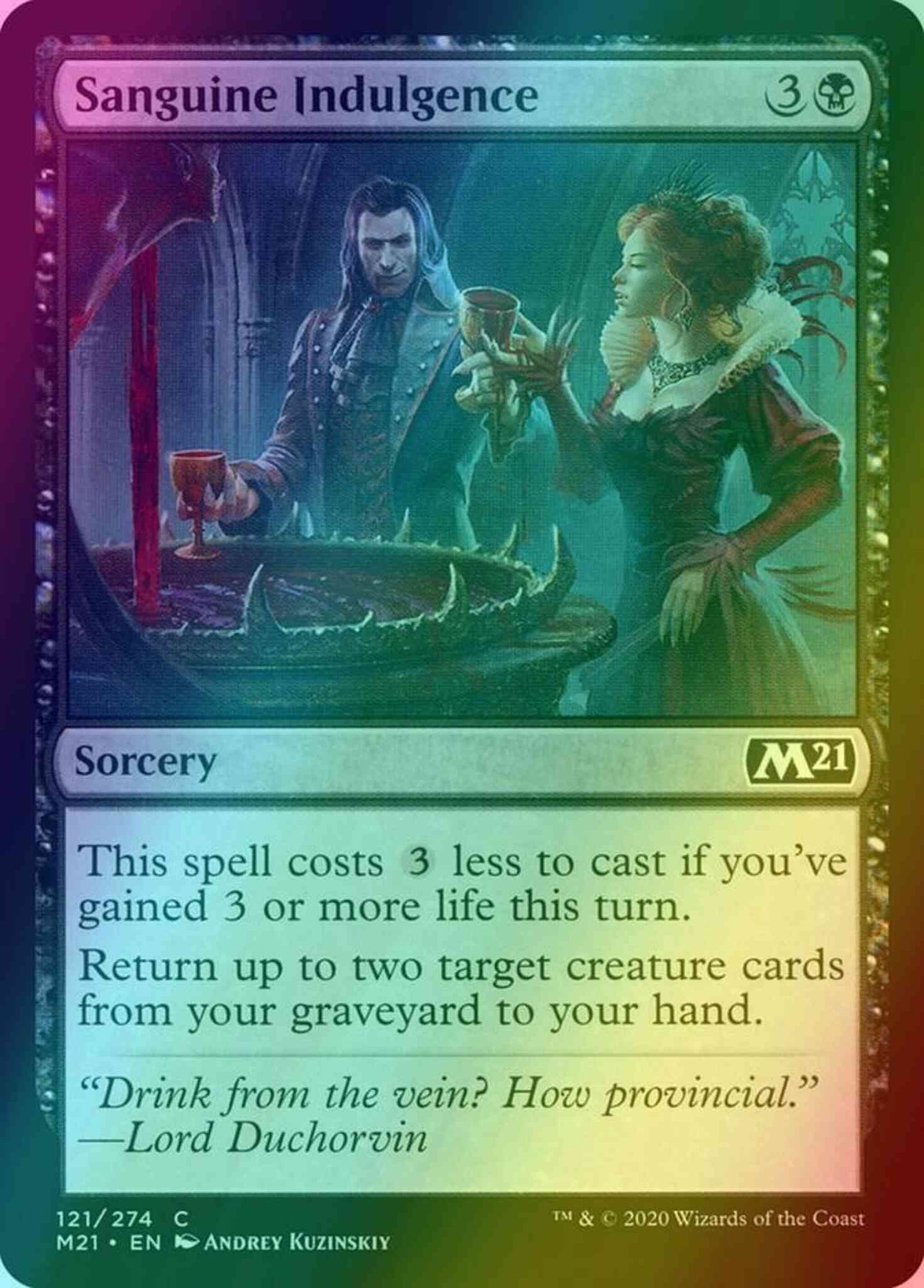 Sanguine Indulgence [121] [Core Set 2021] [Foil]