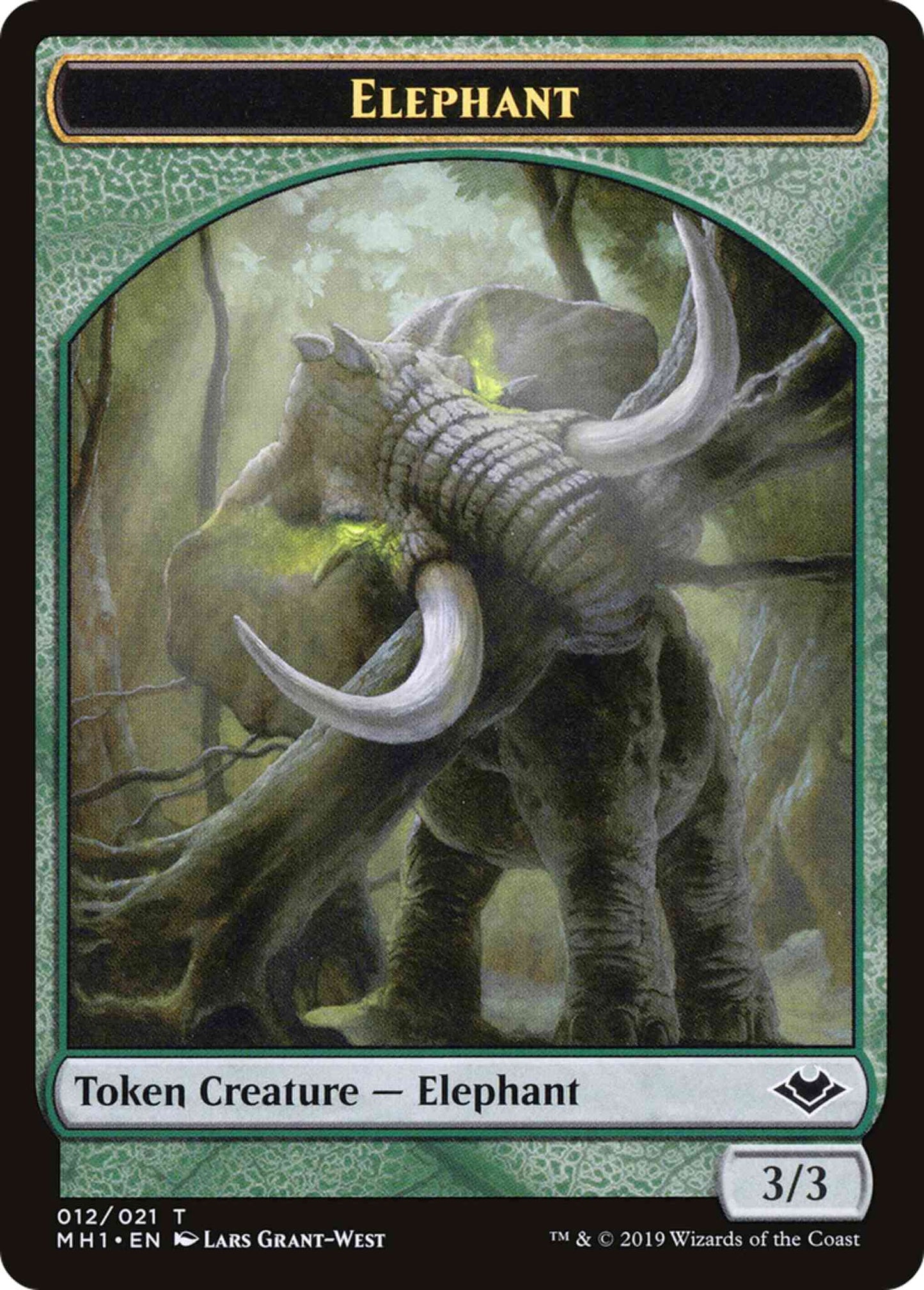 Elephant Token (12) // Illusion Token (05) [Modern Horizons Tokens] [Non-Foil]