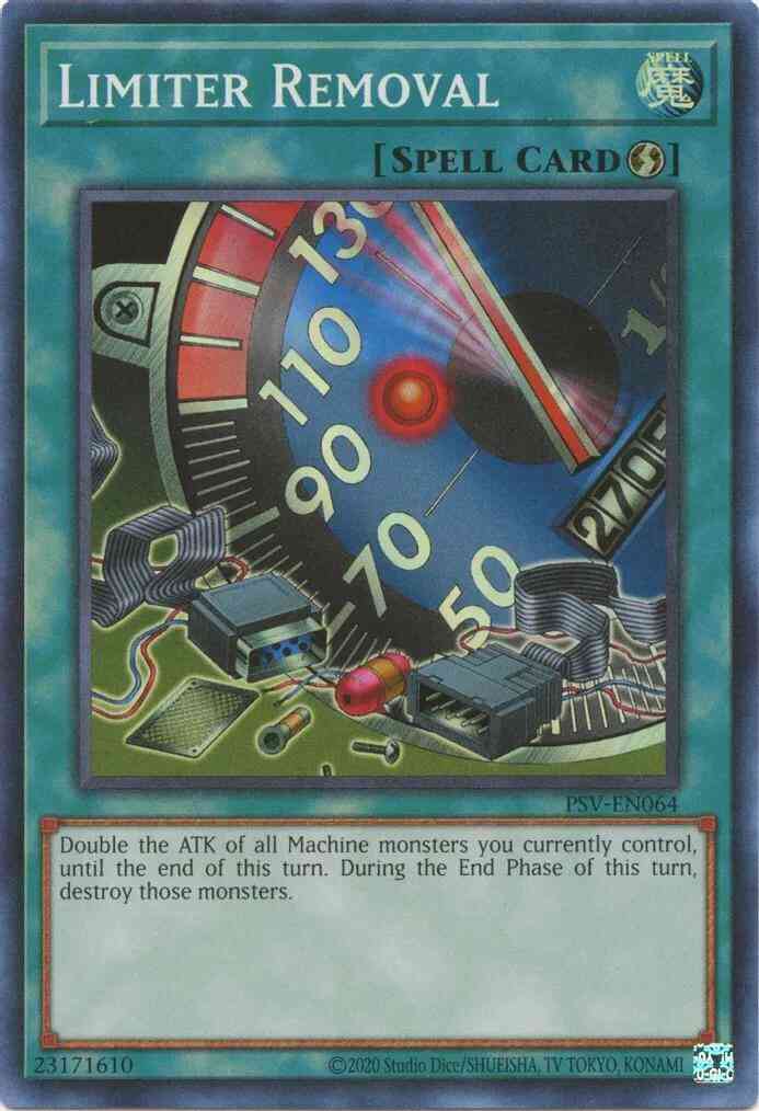 Limiter Removal - 25th Anniversary - PSV-EN064 - Super Rare - Unlimited