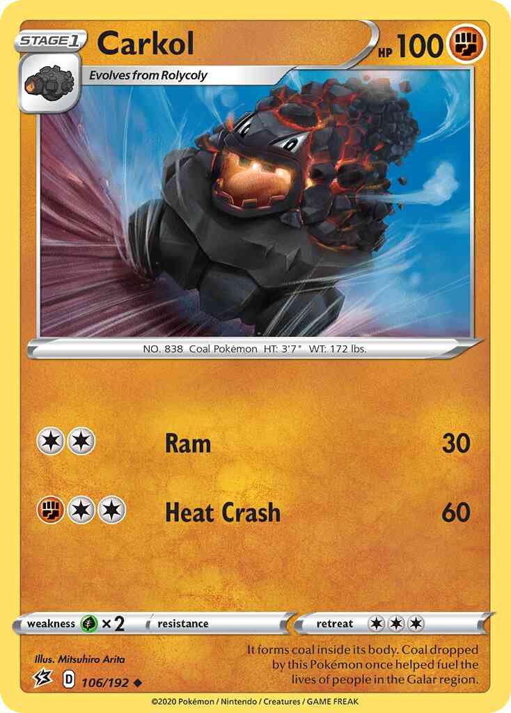 Carkol - 106/192 - Uncommon [swsh2-106] [Non-Holo]