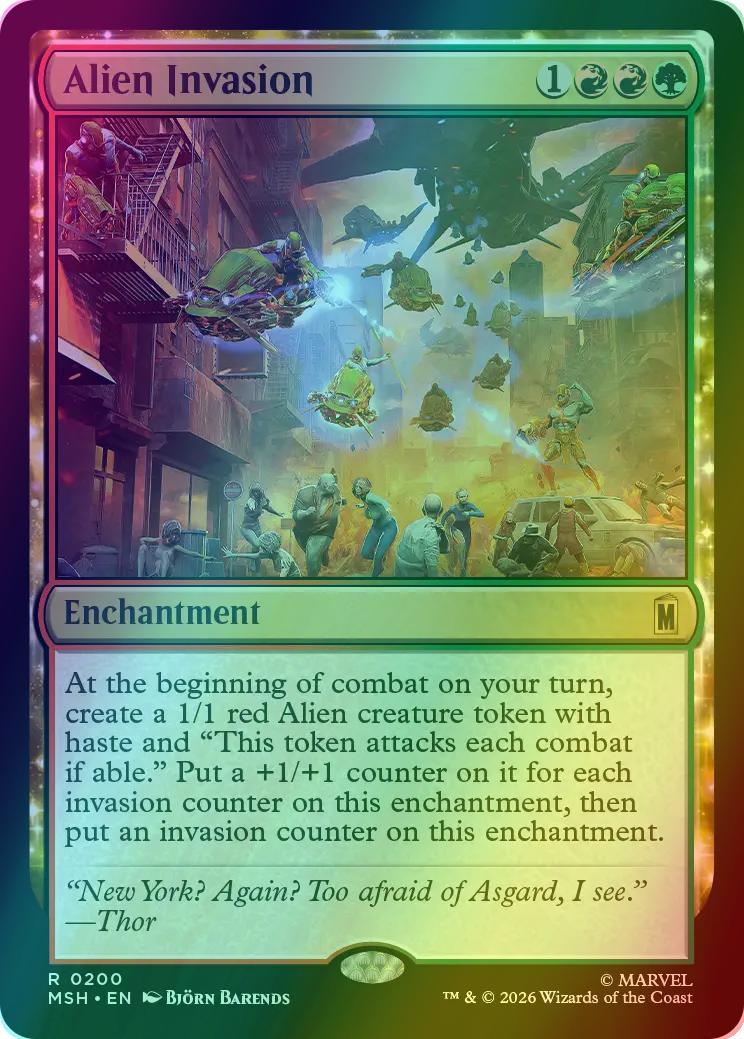 Alien Invasion [200] [Marvel Super Heroes] [Foil]