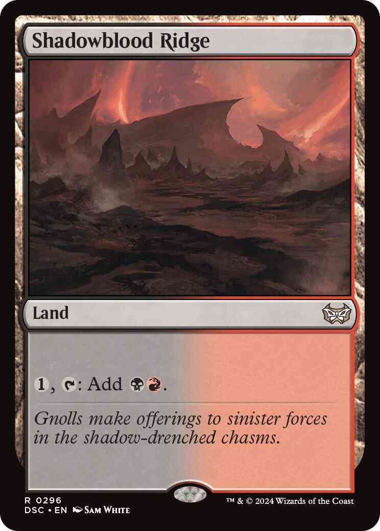 Shadowblood Ridge [296] [Duskmourn: House of Horror: Commander] [Non-Foil]
