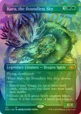 Kura, the Boundless Sky [411] [Borderless] [Kamigawa:: Neon Dynasty] [Foil]