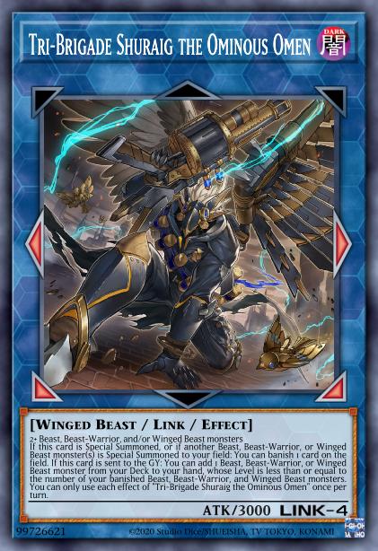 Tri-Brigade Shuraig the Ominous Omen - PHRA-EN048 - Secret Rare - 1st Edition