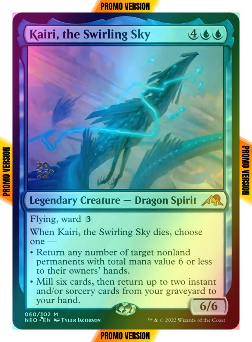 Kairi, the Swirling Sky [Prerelease] [60s] [Kamigawa: Neon Dynasty: Promos] [Foil]