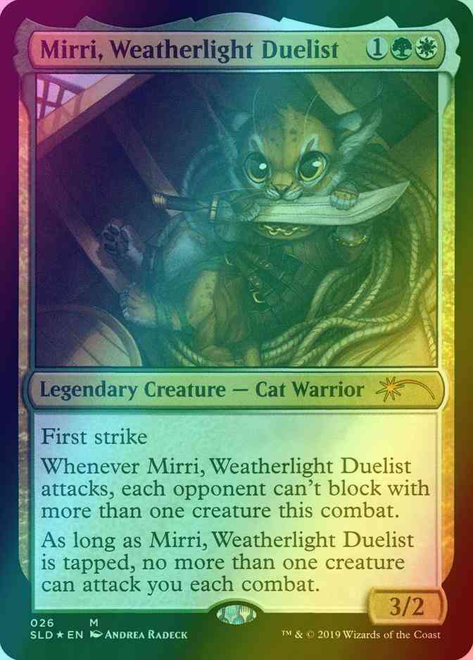 Mirri, Weatherlight Duelist [0026] [OMG KITTIES!] [Secret Lair Drop] [Foil]