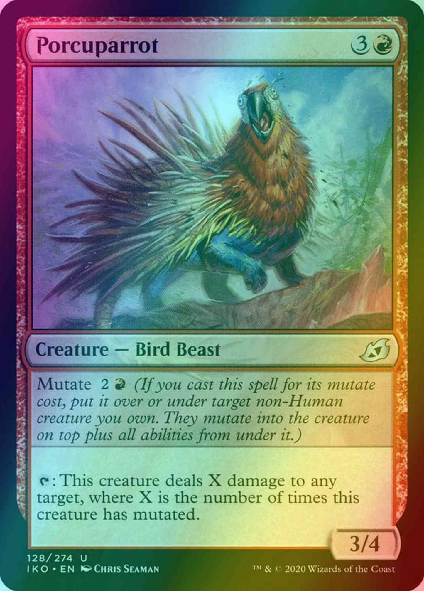 Porcuparrot [128] [Ikoria: Lair of Behemoths] [Foil]