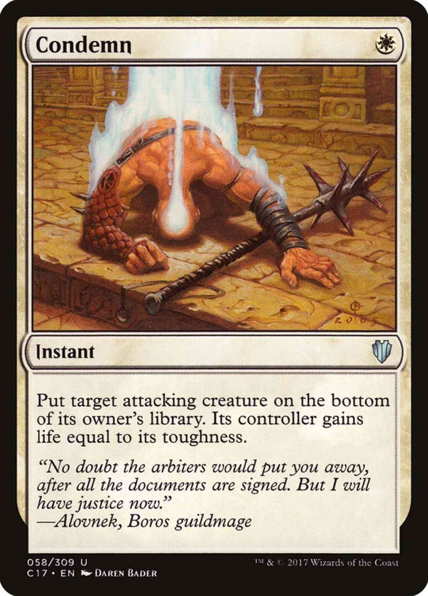 Condemn [58] [Commander 2017] [Non-Foil]