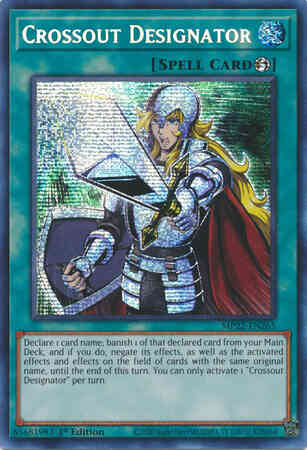 Crossout Designator - MP22-EN265 - Prismatic Secret Rare - 1st Edition