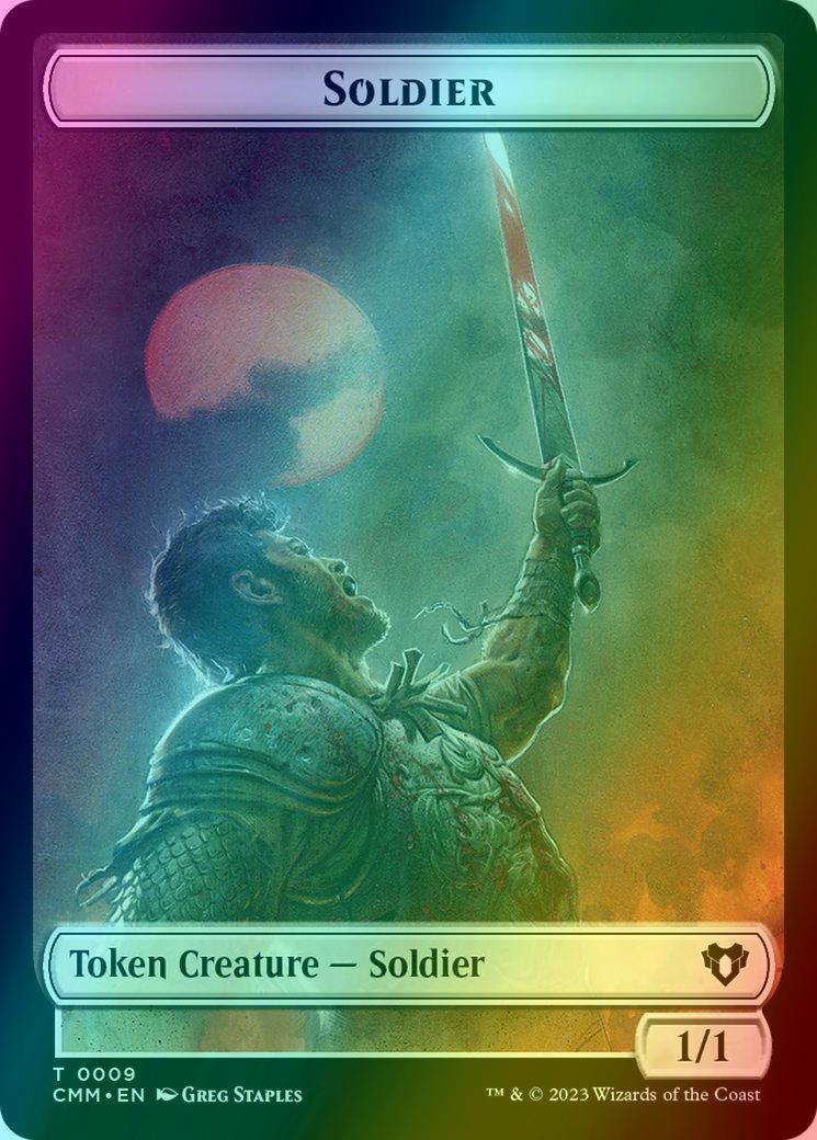 Phyrexian Germ Token (16) // Soldier Token (09) [Commander Masters: Tokens] [Foil]