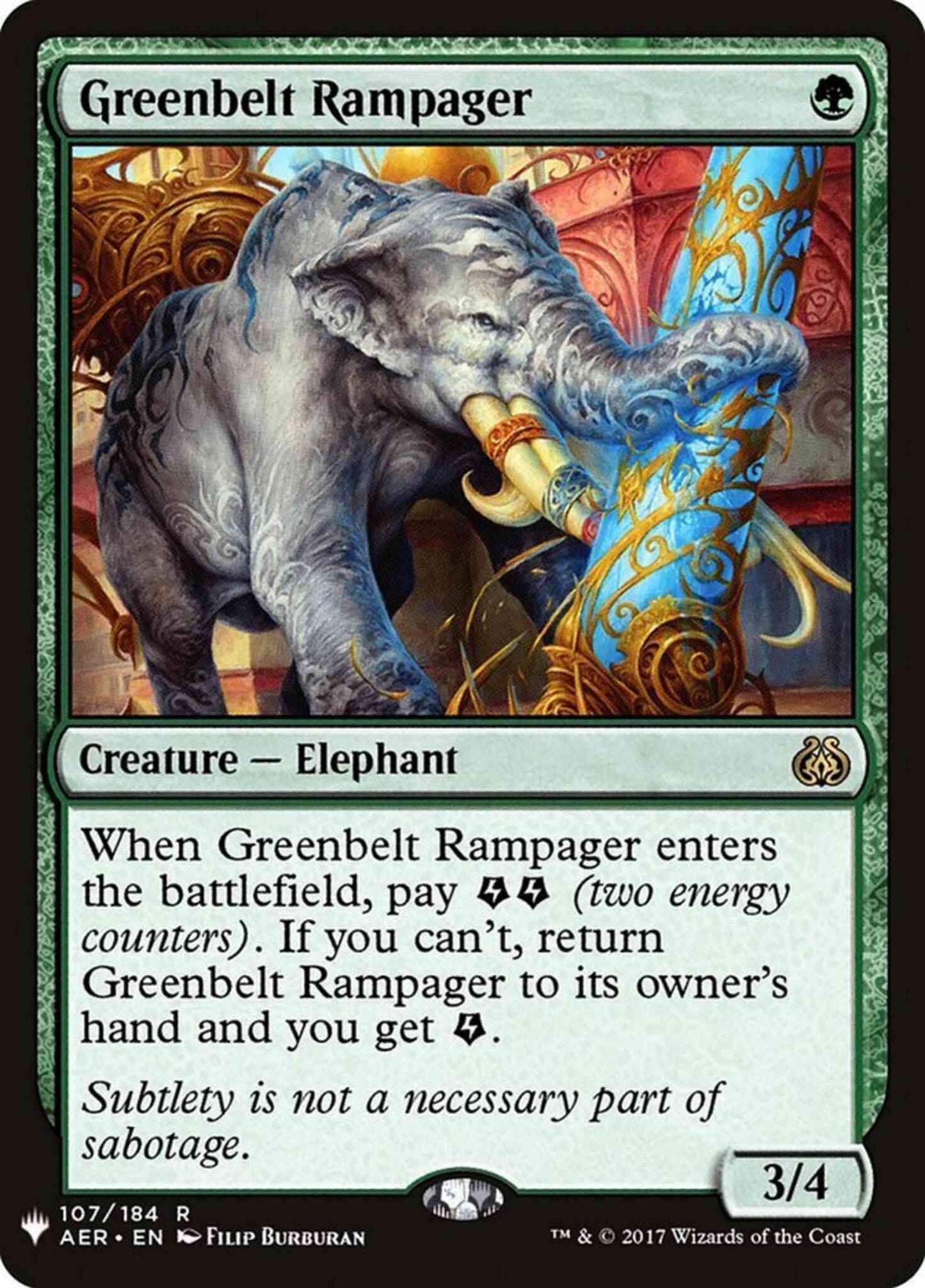 Greenbelt Rampager [AER-107] [The List] [Non-Foil]