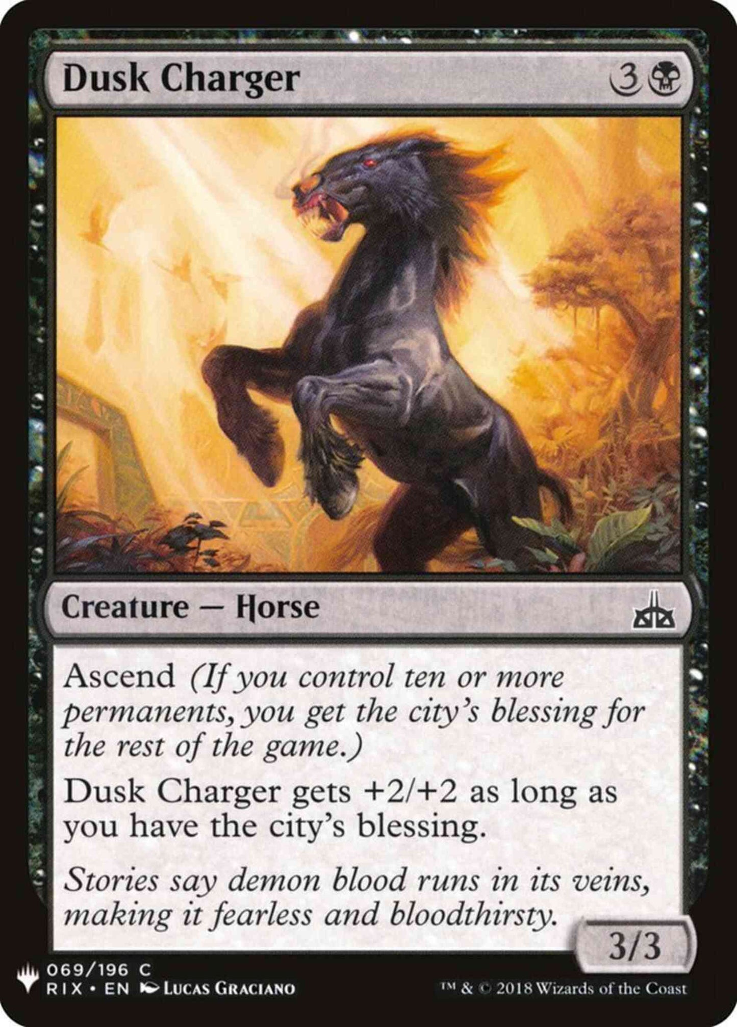 Dusk Charger [RIX-69] [The List] [Non-Foil]