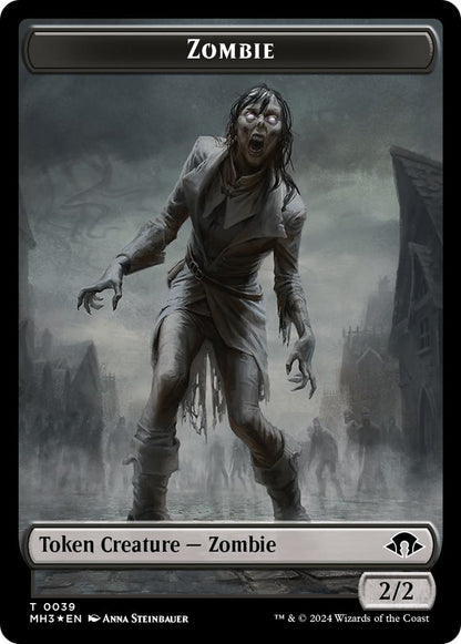 Insect Token (27) // Zombie Token (39) [Modern Horizons 3: Tokens] [Non-Foil/Ripple Foil]