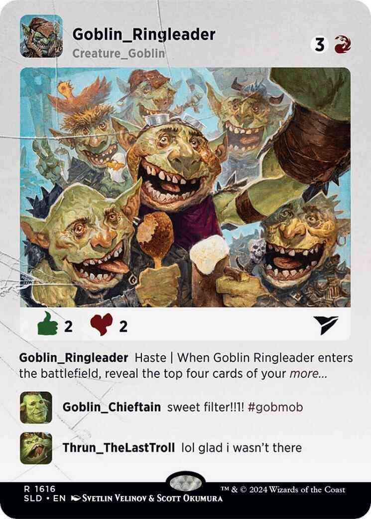 Goblin Ringleader [1616] [Borderless] [Goblingram] [Secret Lair Drop] [Non-Foil]