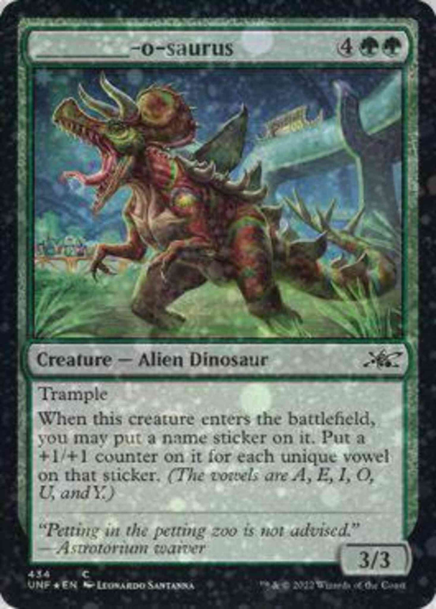 ________-o-saurus [434] [Unfinity] [Galaxy Foil]