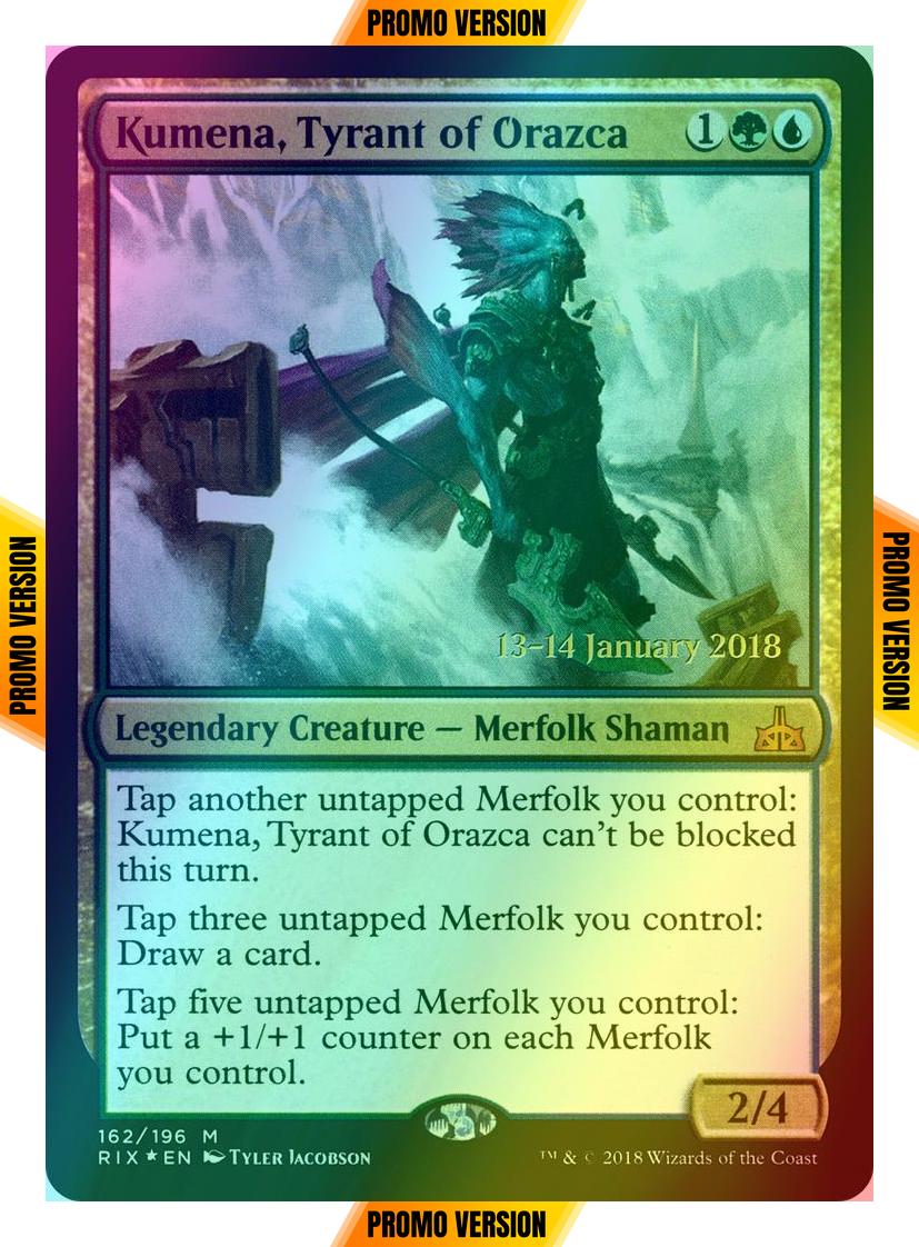 Kumena, Tyrant of Orazca [162s] [Rivals of Ixalan Promos] [Foil]