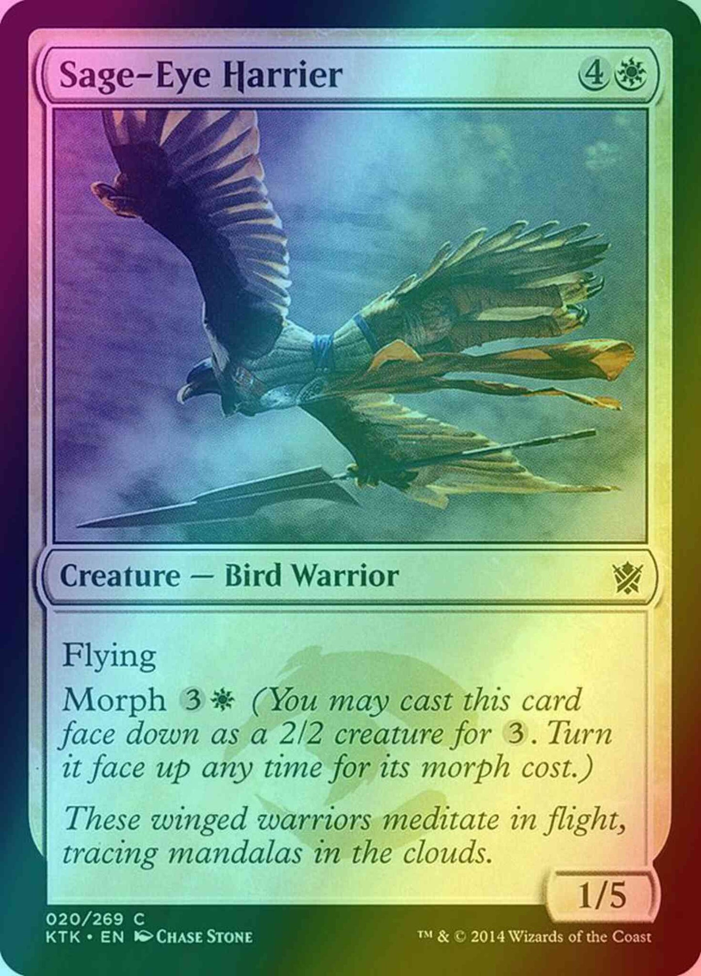 Sage-Eye Harrier [20] [Khans Of Tarkir] [Foil]