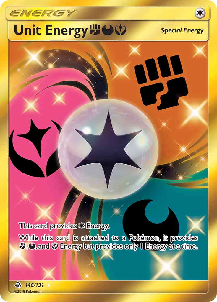Unit Energy FightingDarknessFairy - 146/131 - Rare Secret [sm6-146] [Secret]