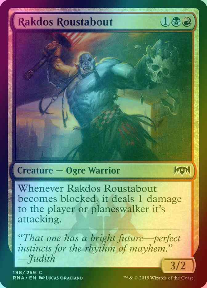 Rakdos Roustabout [198] [Ravnica Allegiance] [Foil]