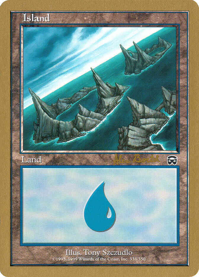 Island [ab338a] [Alex Borteh] [338] [Masques Set Symbol] [World Championship Decks 2001] [Non-Foil]
