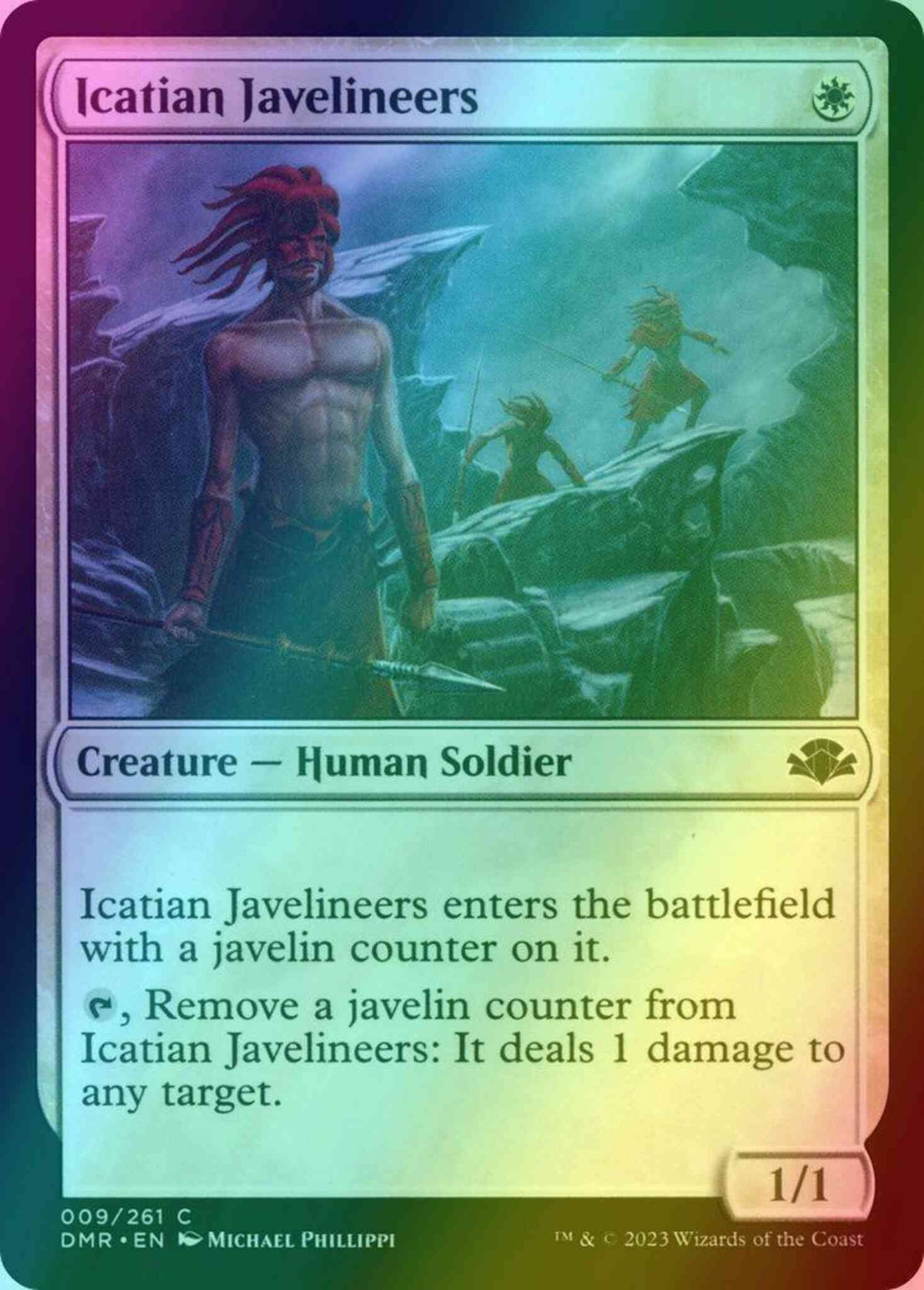 Icatian Javelineers [9] [Dominaria Remastered] [Foil]