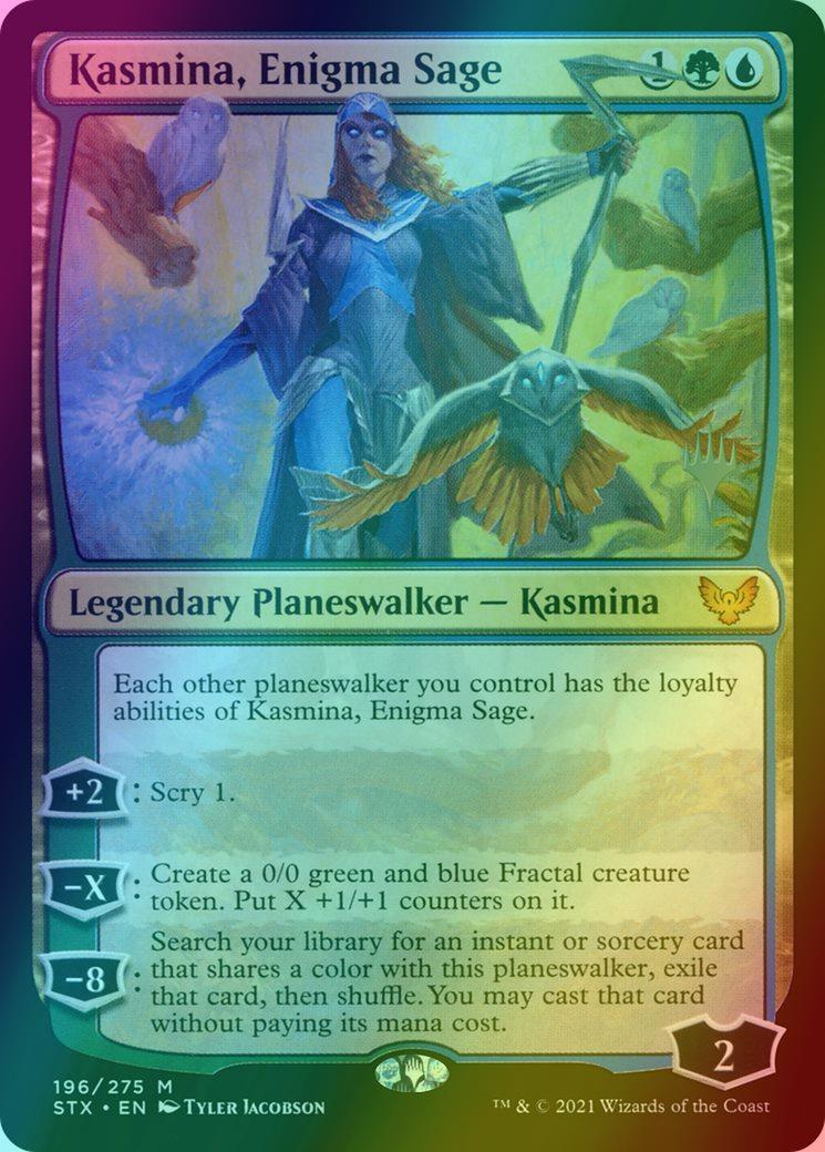 Kasmina, Enigma Sage [Promo Pack] [196p] [Strixhaven: School of Mages Promos] [Foil]