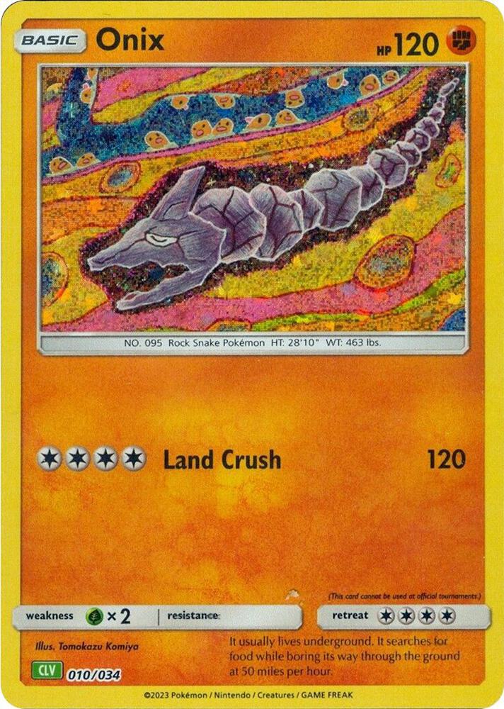 Onix - 010/034 - Promo - CLV [tcgc-CLV010] [Holo]