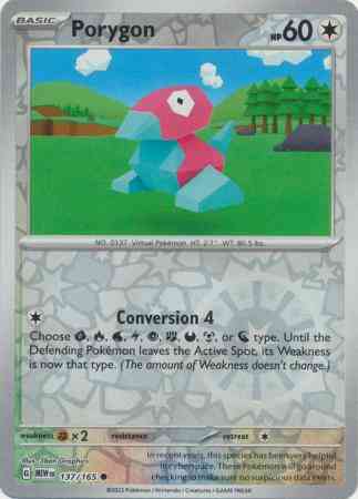 Porygon - 137/165 - Common [sv035-137] [Reverse Holo]
