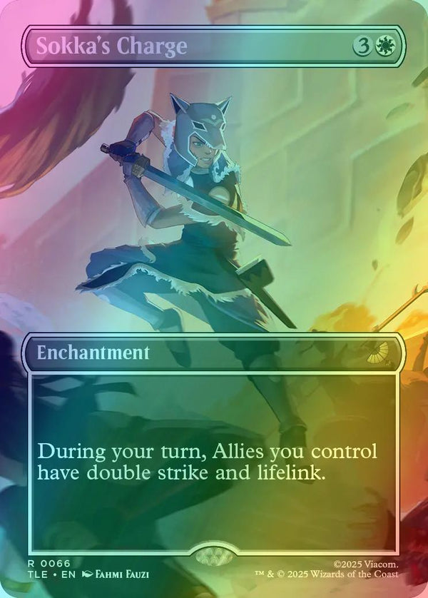 Sokka's Charge [66] [Borderless] [Scene] [Avatar: The Last Airbender Eternal] [Foil]