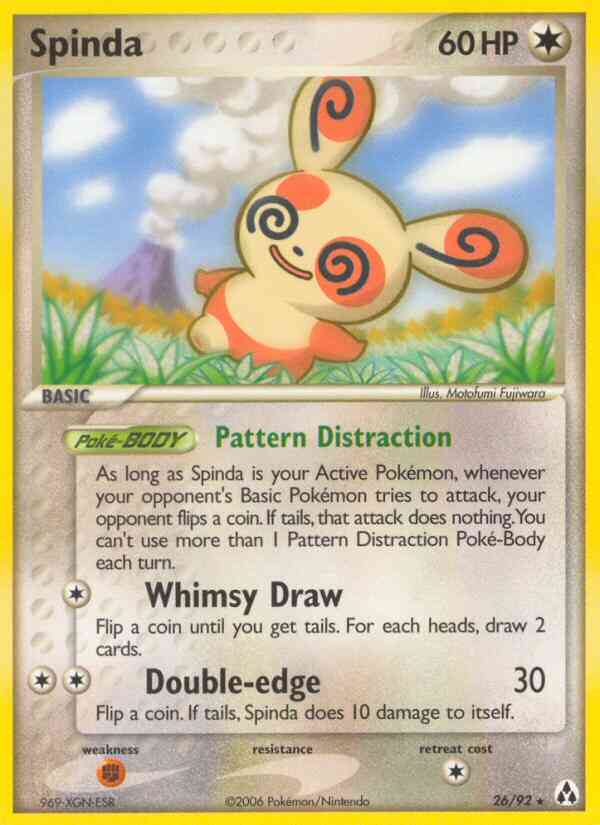 Spinda - 26/92 - Rare [ex12-26] [Reverse Holo]