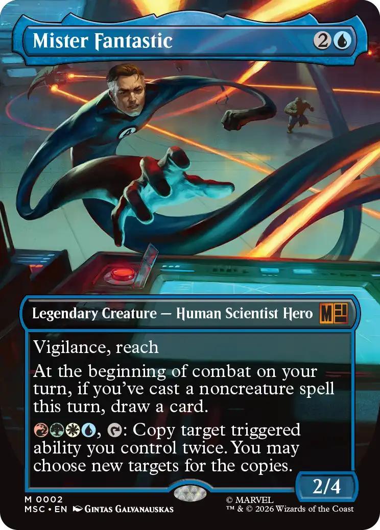 Mister Fantastic [2] [Borderless] [Marvel Super Heroes: Commander] [Non-Foil]