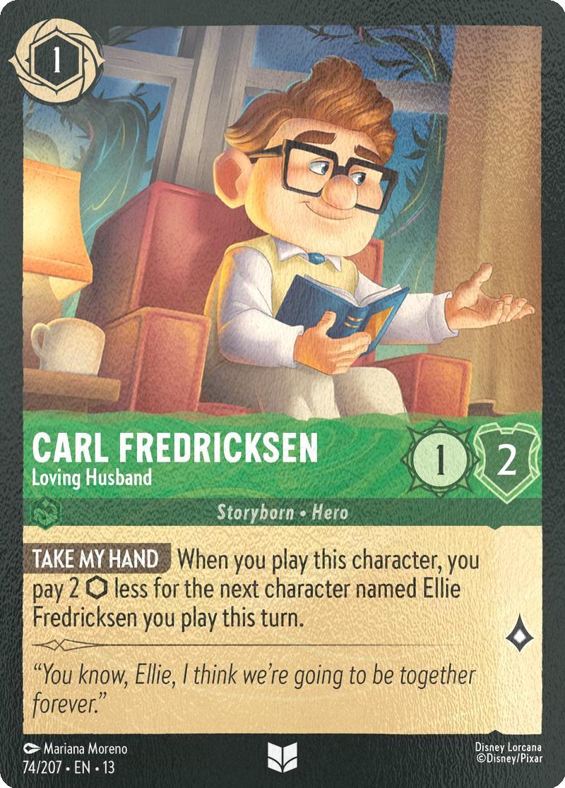 Carl Fredricksen - Loving Husband (Extended Art) - 74/204 [Attack of the Vine!] [Cold Foil]