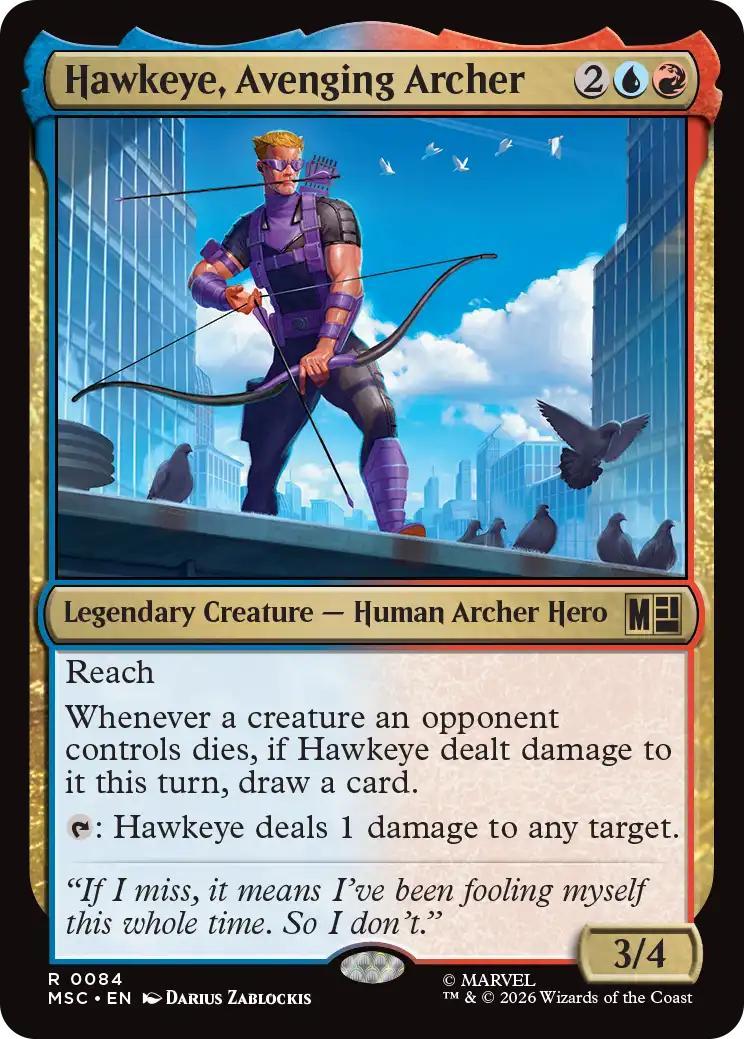Hawkeye, Avenging Archer [84] [Marvel Super Heroes: Commander] [Non-Foil]